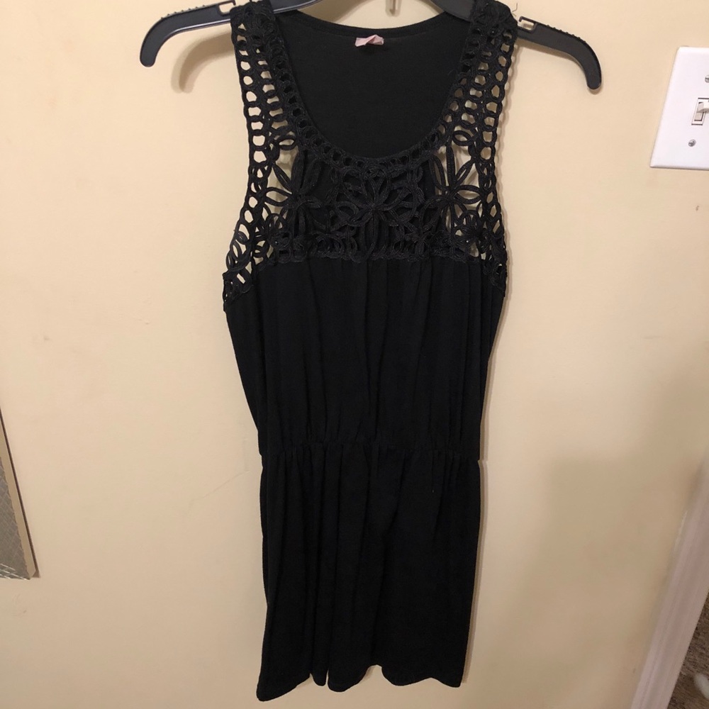 Black cover up dress
